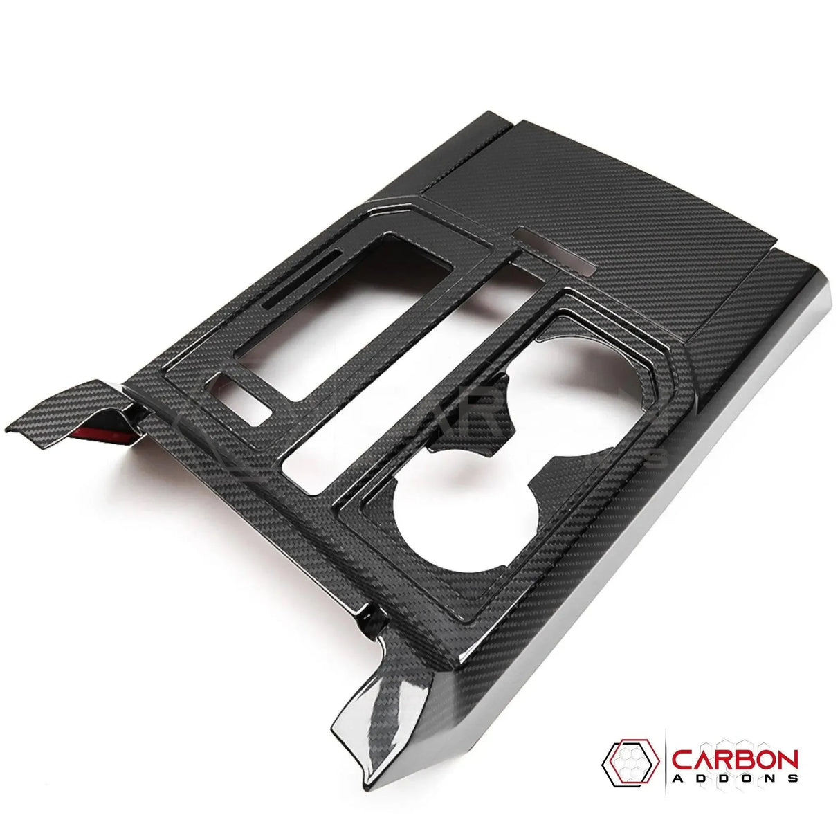 Real Carbon Fiber Center Console Gear Shift Panel Cover For F150 2015-2020