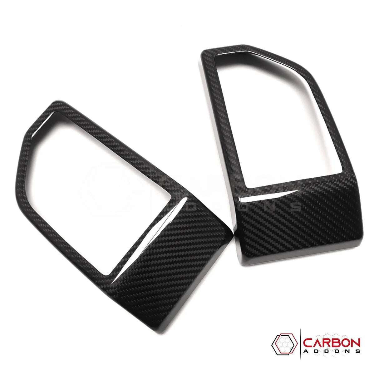 F150 2015-2020 Dashboard Side AC Vents Trim Hard Carbon Fiber Cover