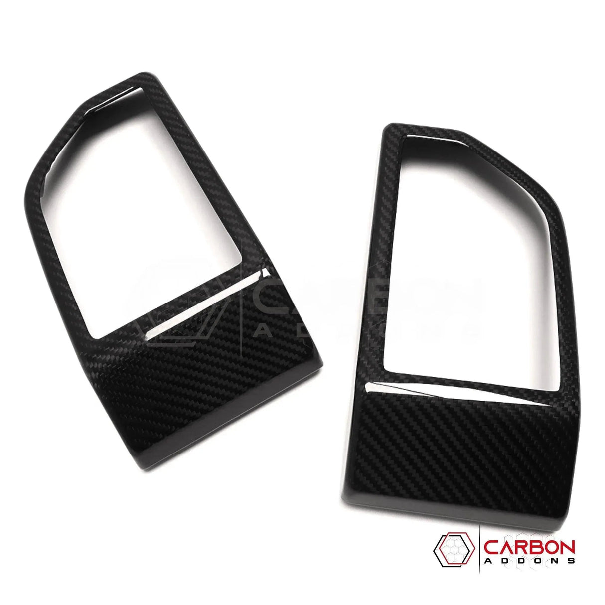 F150 2015-2020 Dashboard Side AC Vents Trim Hard Carbon Fiber Cover