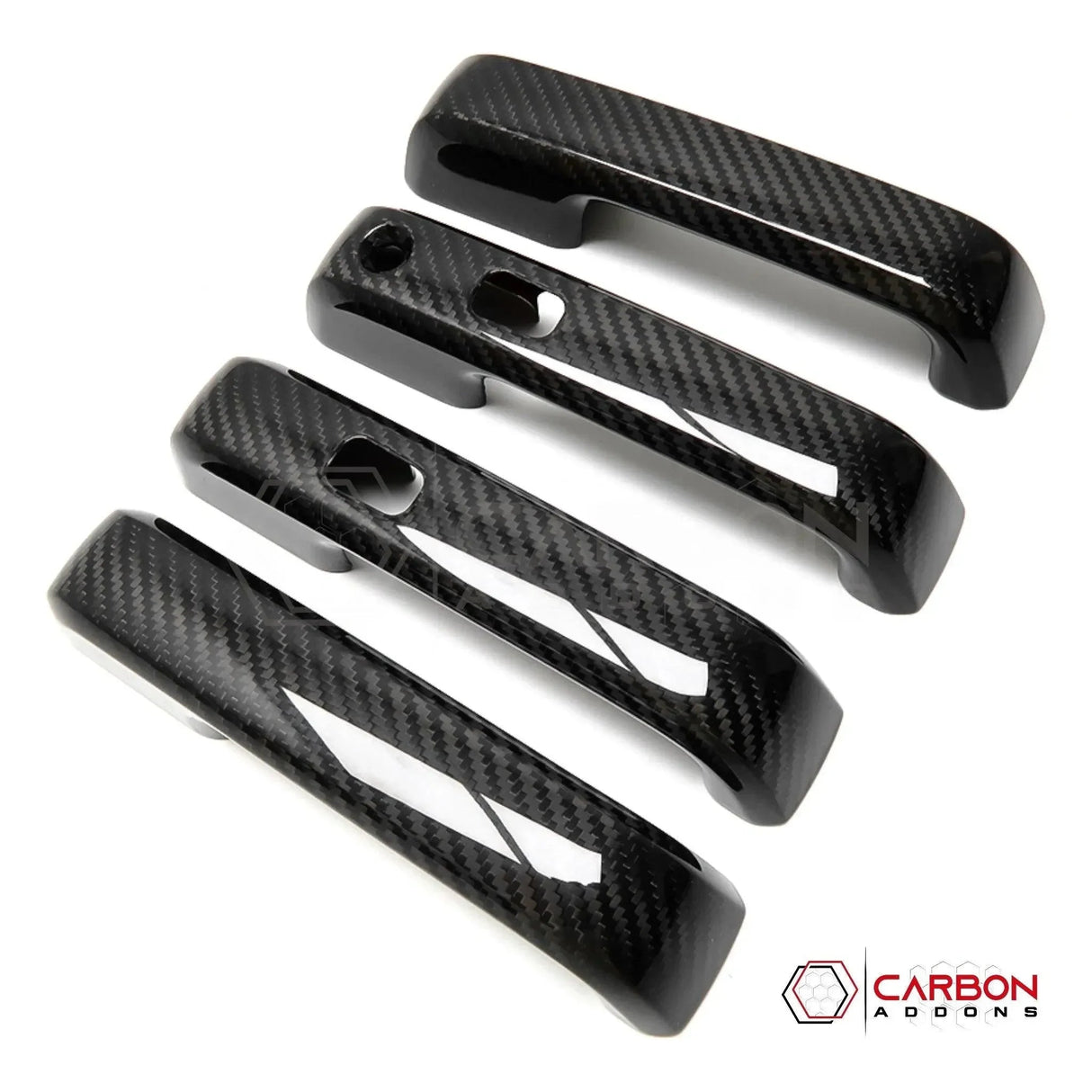 Real Carbon Fiber Exterior Door Handle Cover For F150 2015-2020