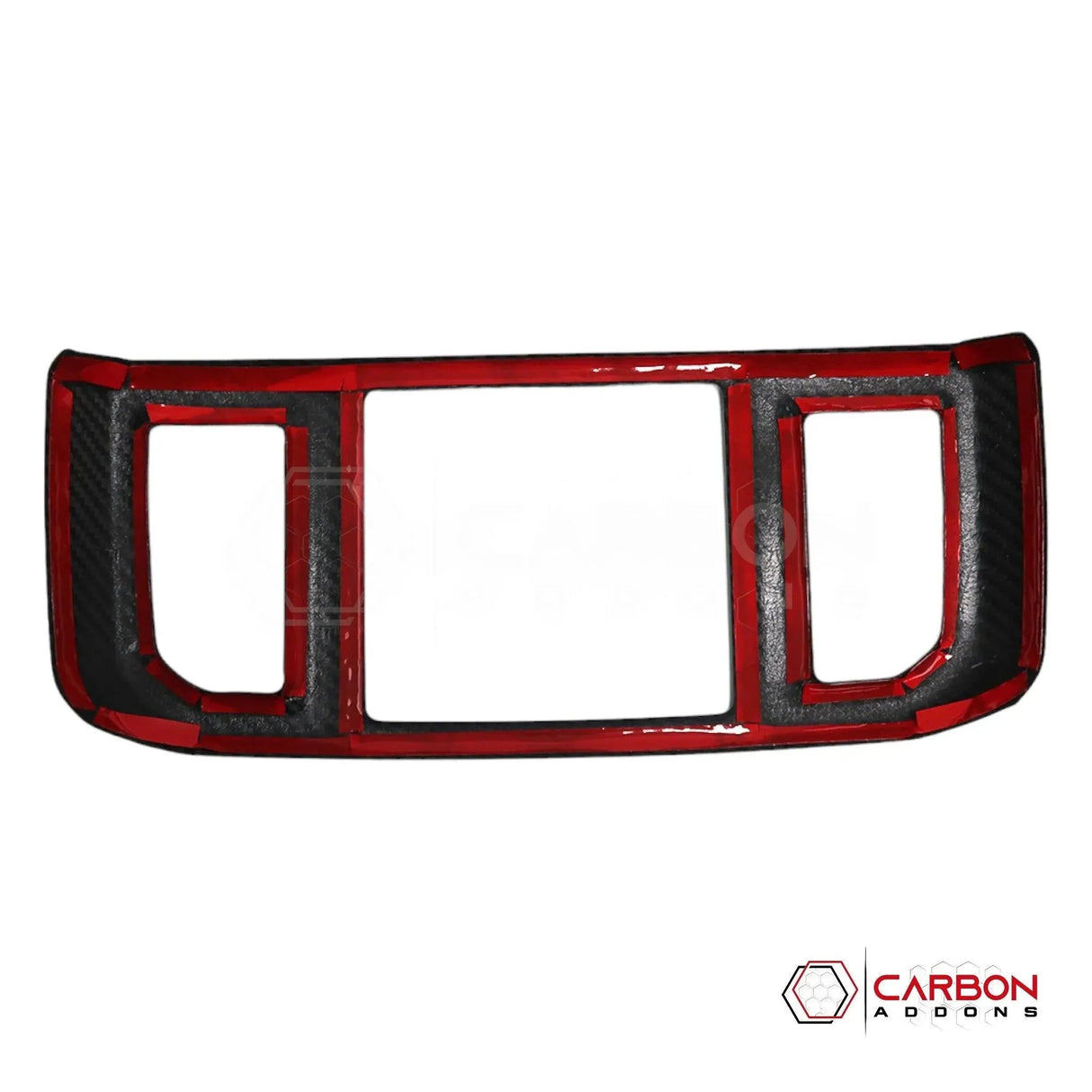 F150 2015-2020 Rear Seat AC Vent Trim Hard Carbon Fiber Cover