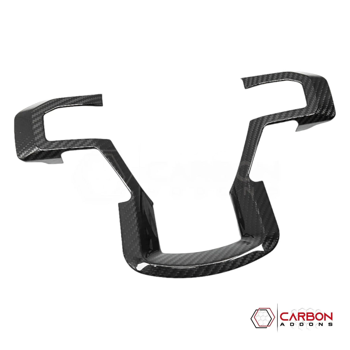 F150 2015-2020 Steering Wheel Trim Hard Carbon Fiber Cover