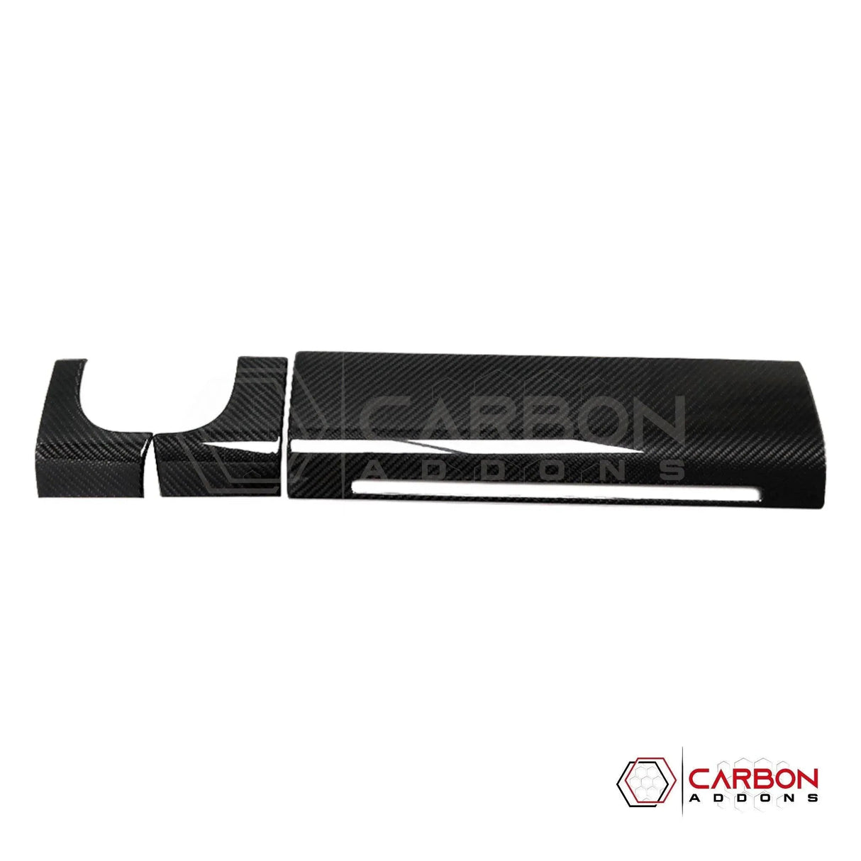 F150 2021-Present Dashboard and Glove Box Hard Carbon Fiber Cover