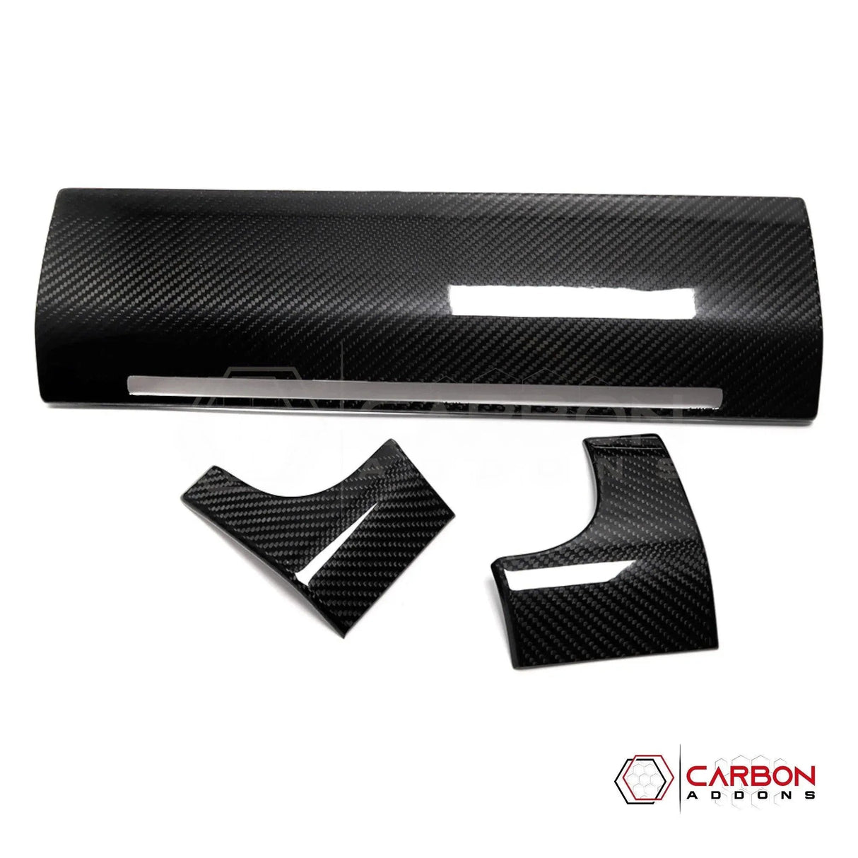 F150 2021-Present Dashboard and Glove Box Hard Carbon Fiber Cover