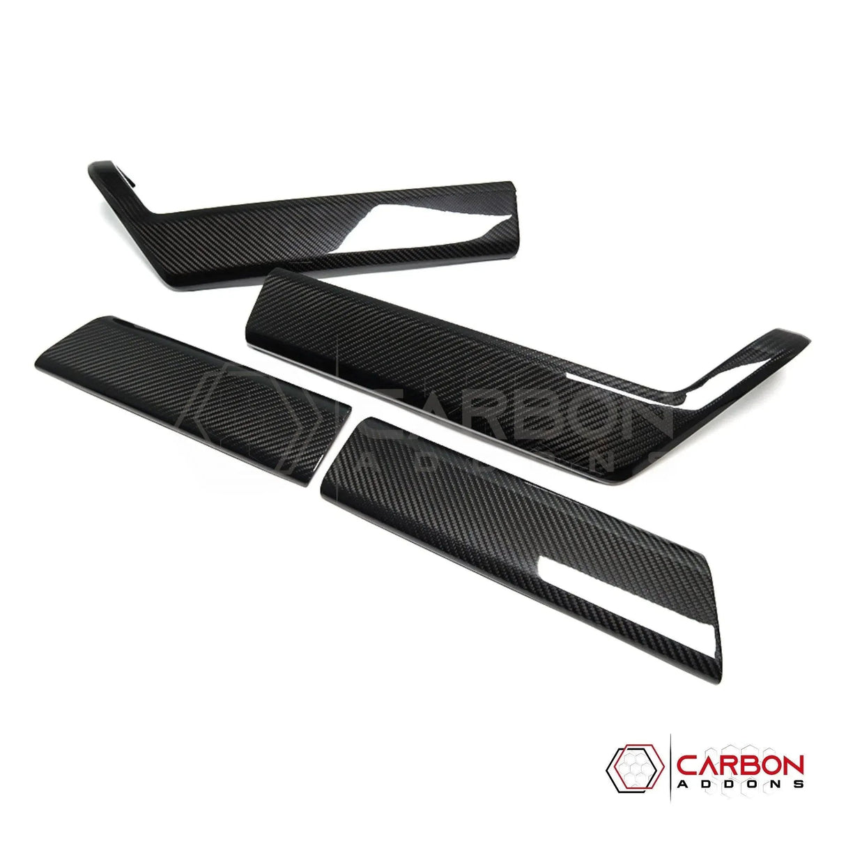F150 2021-Up Door Panel Trim Hard Carbon Fiber Cover