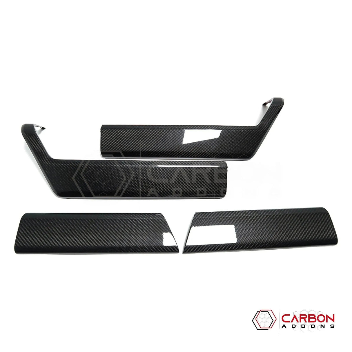 F150 2021-Up Door Panel Trim Hard Carbon Fiber Cover