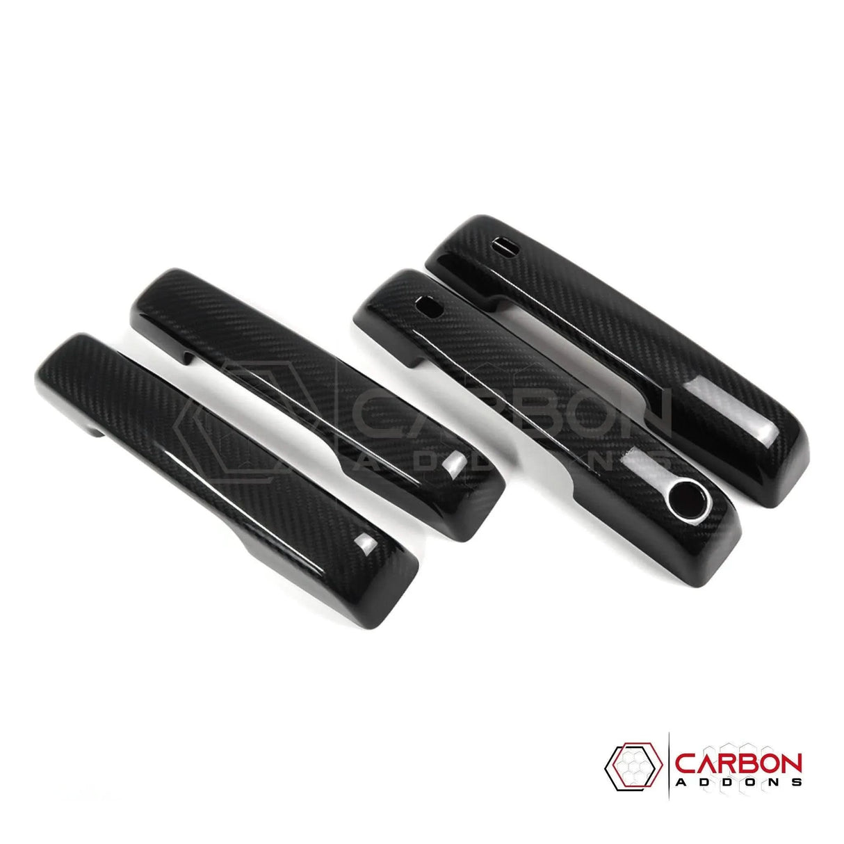 F150 2021-Up Exterior Door Handles Hard Carbon Fiber Covers