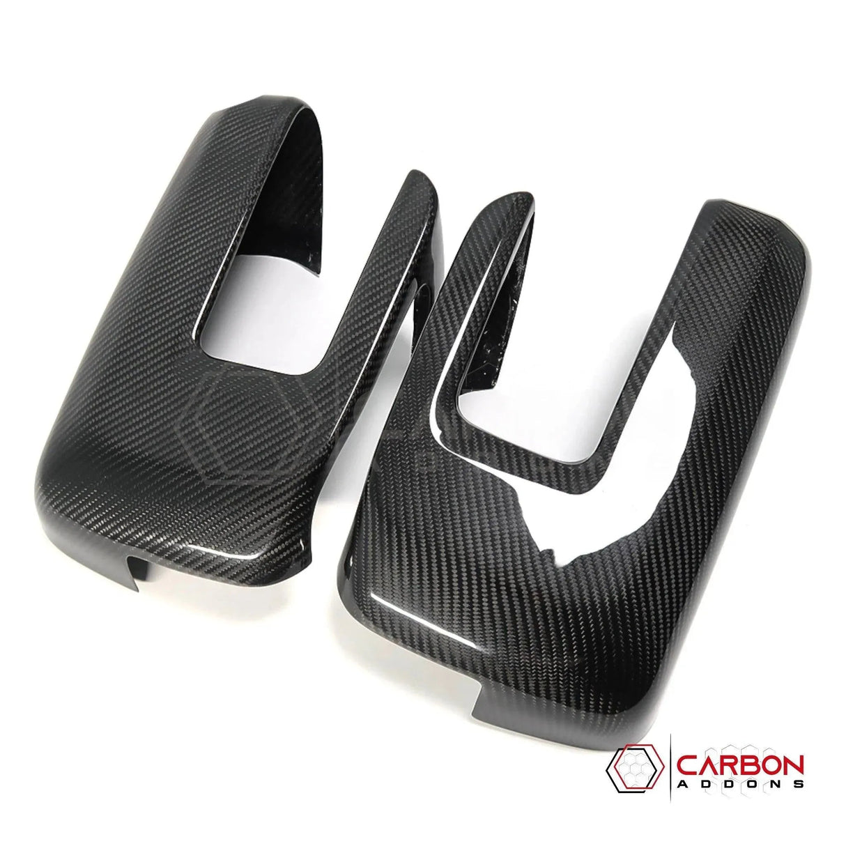 F150 2021-Up Side View Mirrors Hard Carbon Fiber Covers