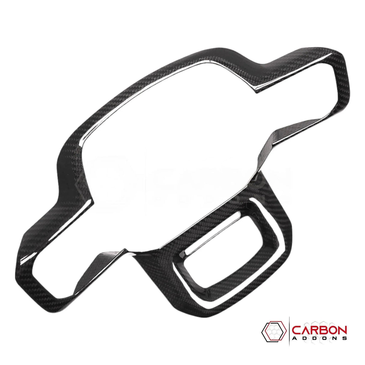 F150 2021-Up Steering Wheel Trim Hard Carbon Fiber Cover