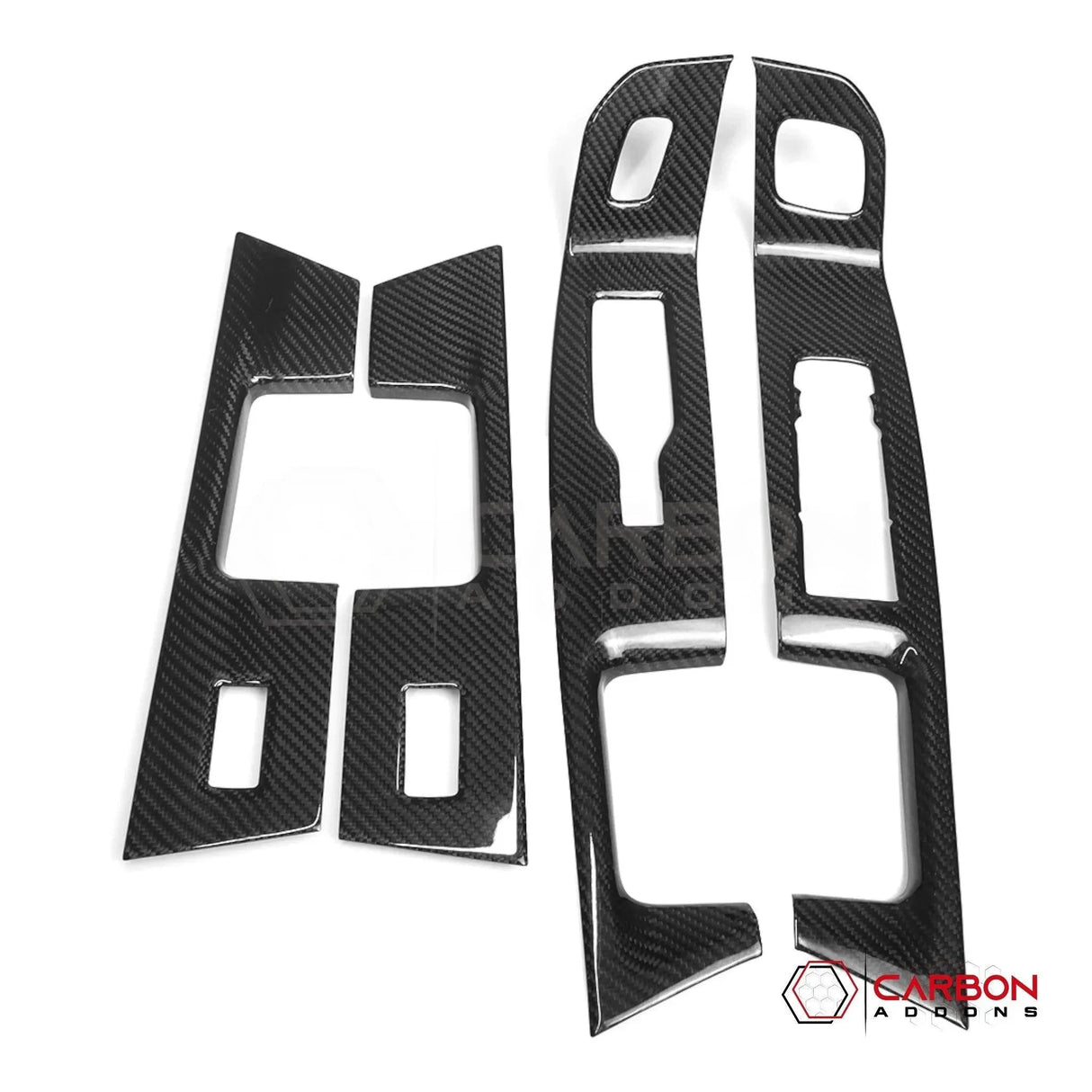 F150 2021-Up Window Switch Trim Hard Carbon Fiber Cover