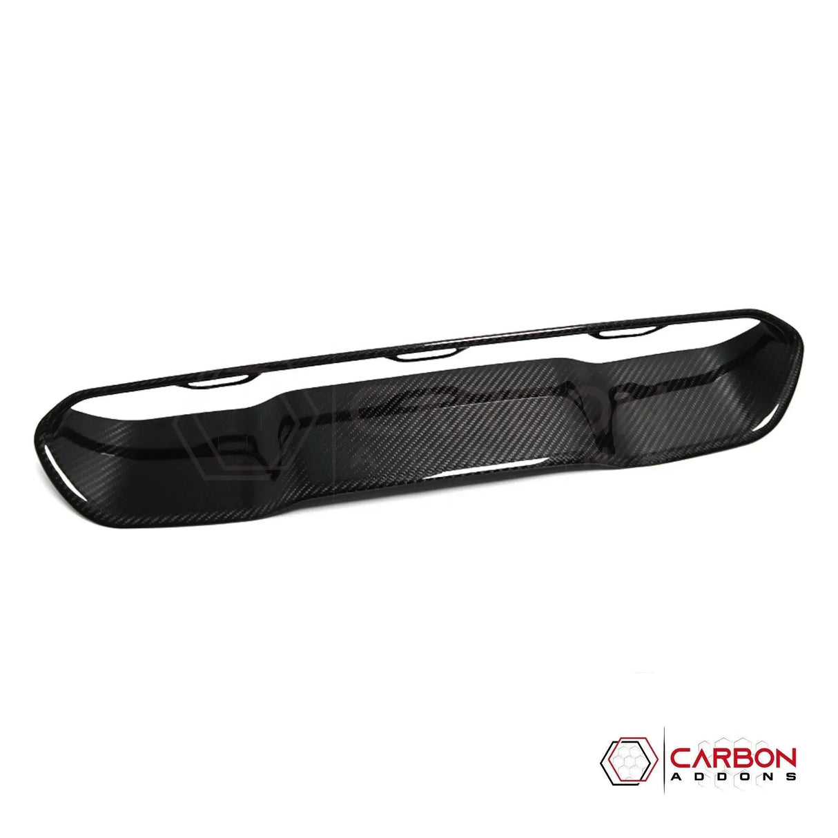 RAM TRX/RHO Hood Center Vent Trim Hard Carbon Fiber Cover