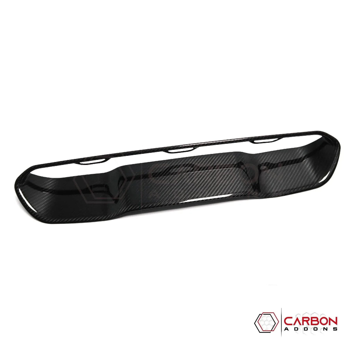 RAM TRX/RHO Hood Center Vent Trim Hard Carbon Fiber Cover