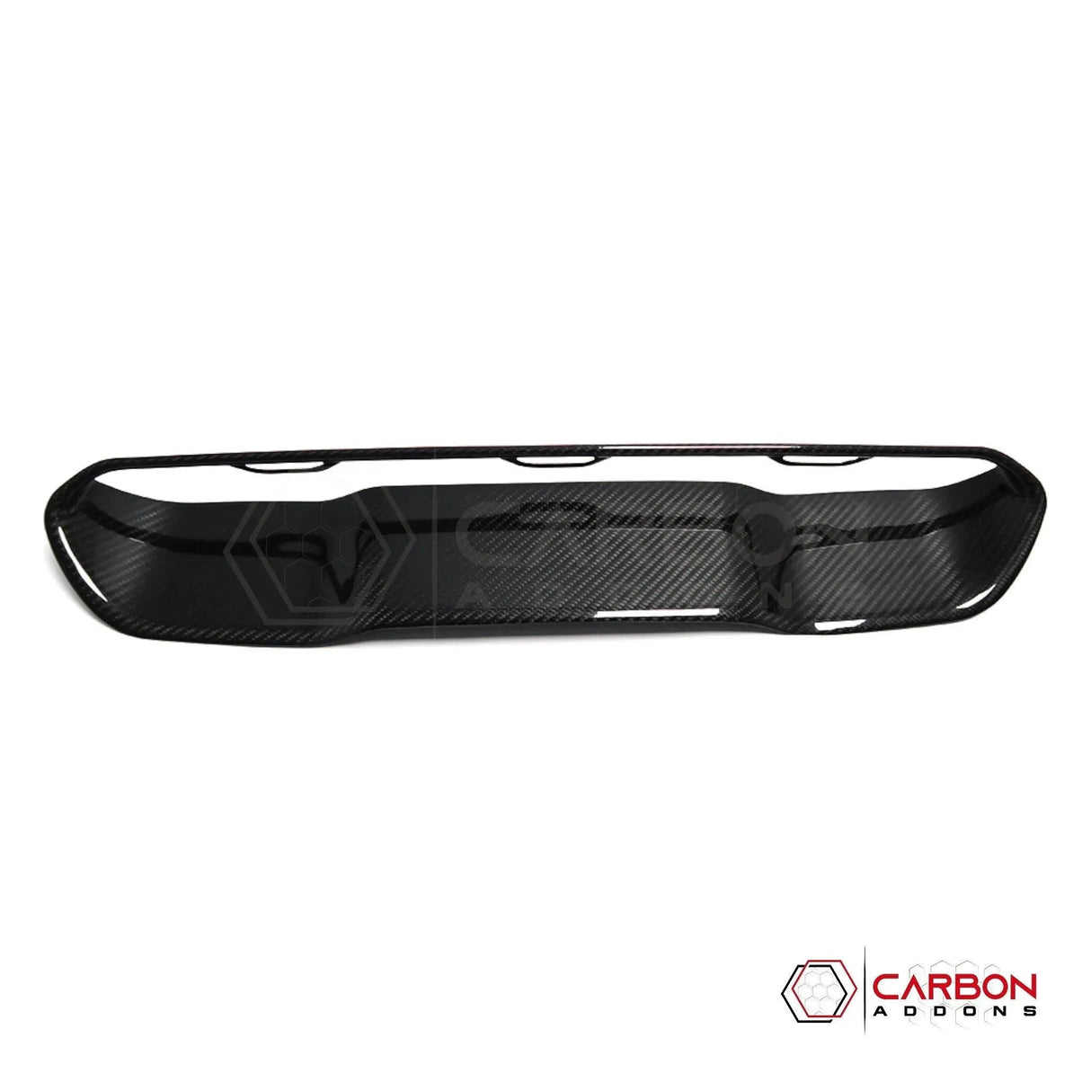 RAM TRX/RHO Hood Center Vent Trim Hard Carbon Fiber Cover