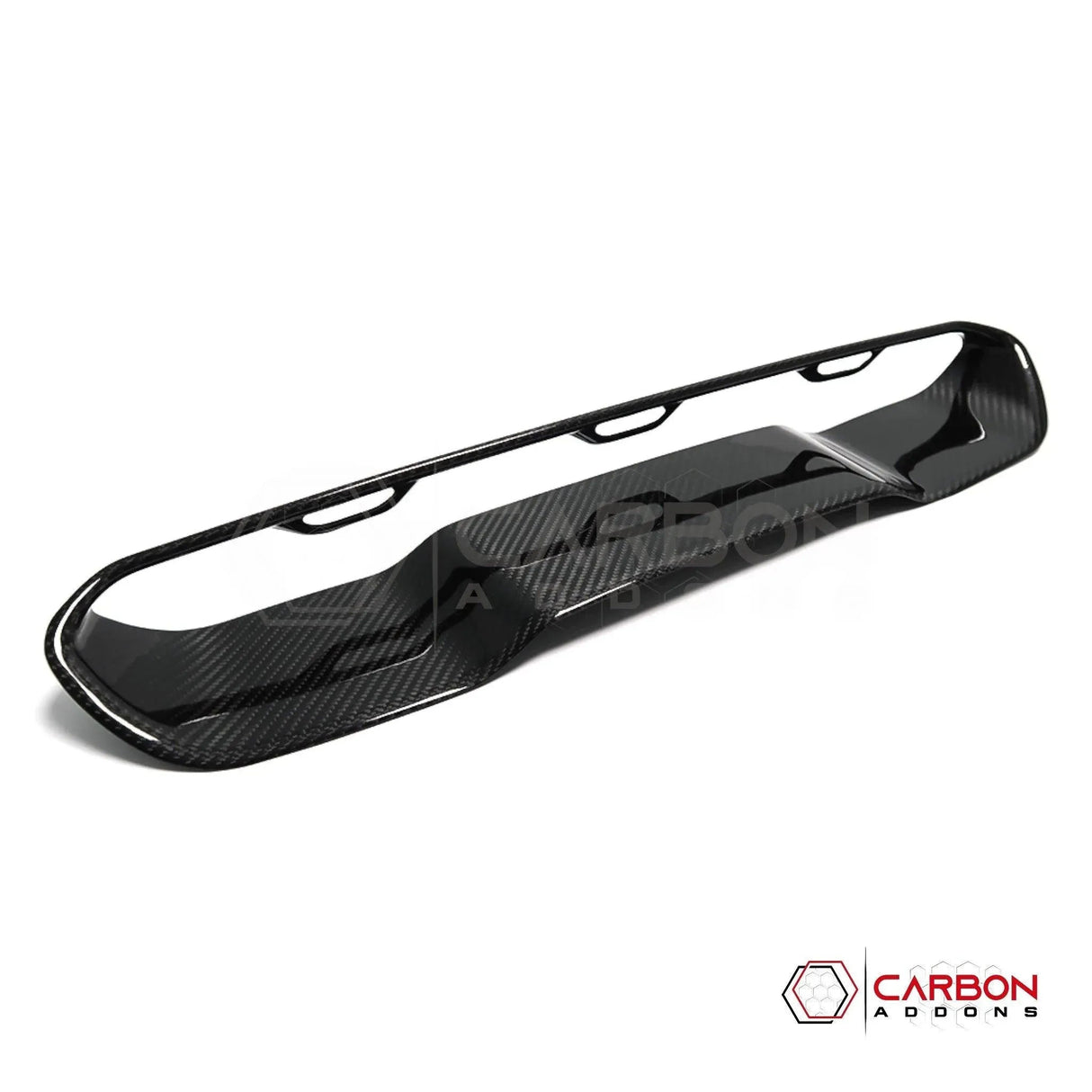 RAM TRX/RHO Hood Center Vent Trim Hard Carbon Fiber Cover