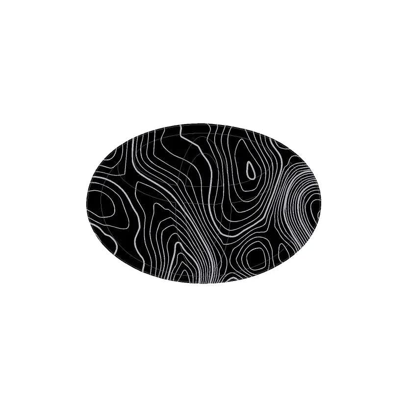 Front OEM Cover Topographic Overlays - *2024+ Tacoma / *2025+ 4Runner