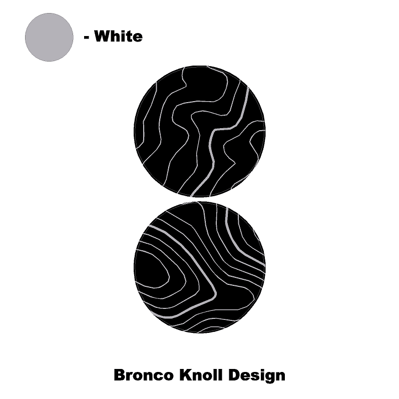 1966 Topographic Shifter Plate (Printed Series + Acrylic) - 2021+ Bronco