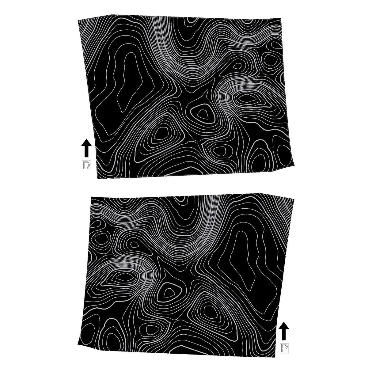 Topographic Interior Door Handle Overlays - 2024+ Land Cruiser