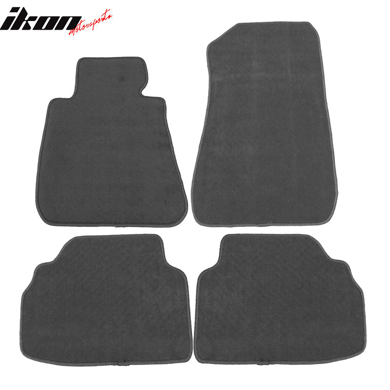 Car Floor Mat for 2006-2011 BMW E90 3 Series Gray Carpet 4PC Nylon