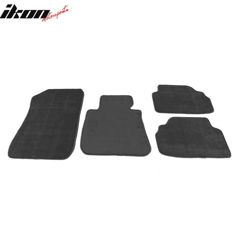 Car Floor Mat for 2006-2011 BMW E90 3 Series Gray Carpet 4PC Nylon