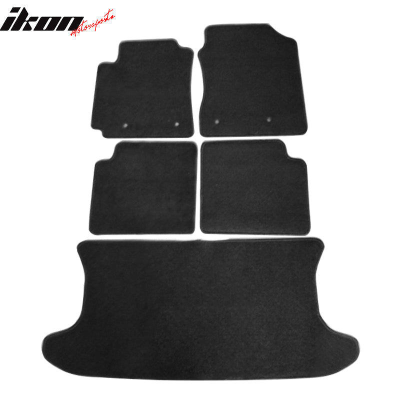 2004-2007 Scion xB Black Car Floor Mats Carpet 5PC Nylon