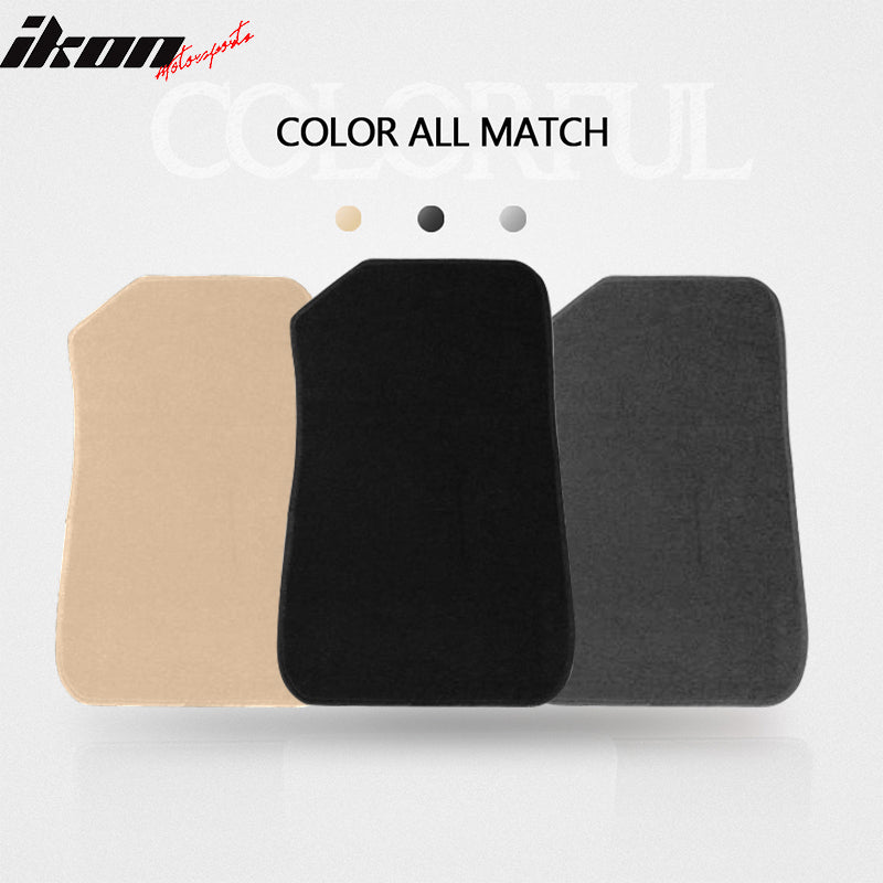 Car Floor Mat for 2007-2013 BMW E92 3 Series Black Carpet 4PC Nylon