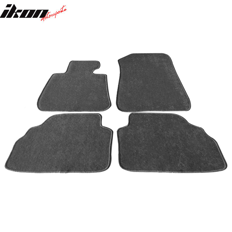 Car Floor Mat for 2007-2013 BMW E92 3 Series Gray Carpet 4PC Nylon