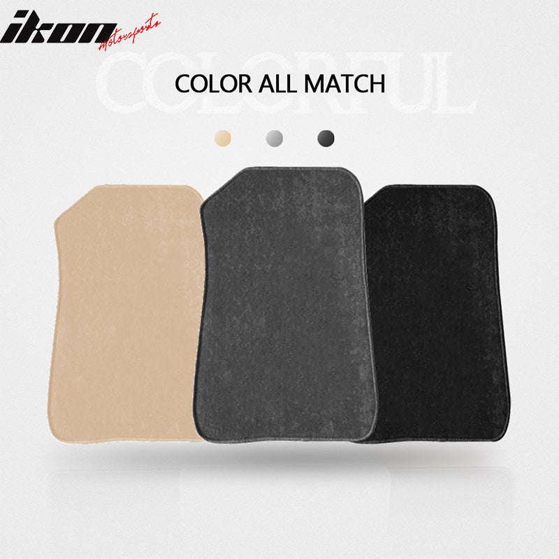 Car Floor Mat for 2007-2013 BMW E92 3 Series Gray Carpet 4PC Nylon