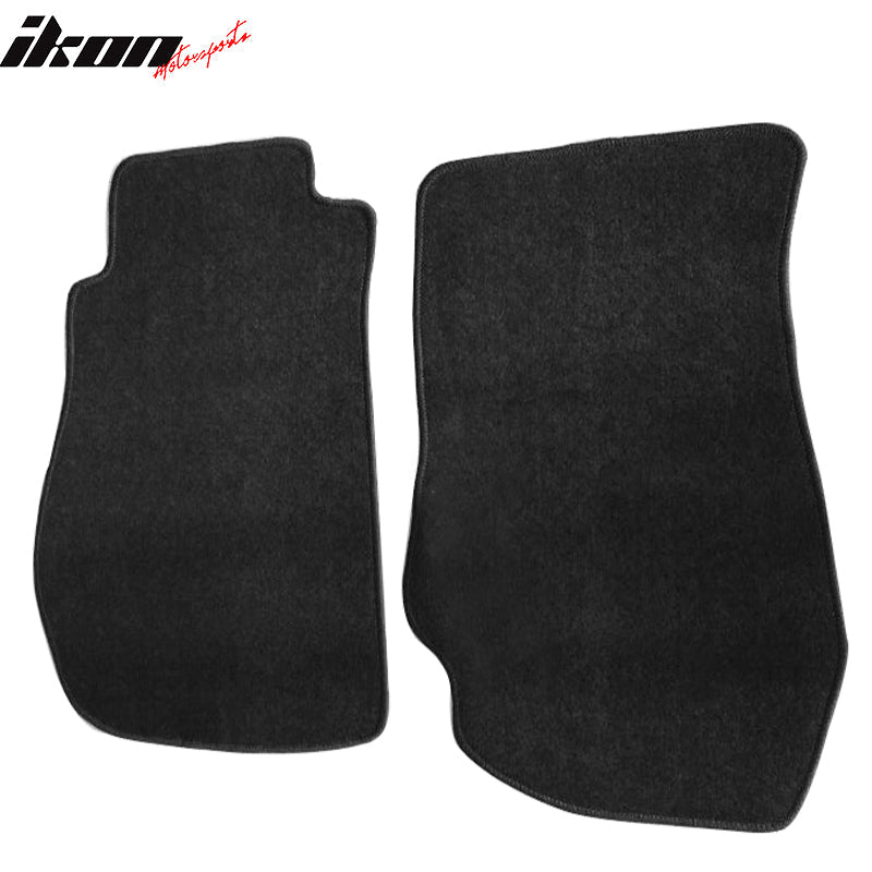 Car Floor Mat for 2003-2009 Nissan 350Z Black Carpet 2PC Nylon