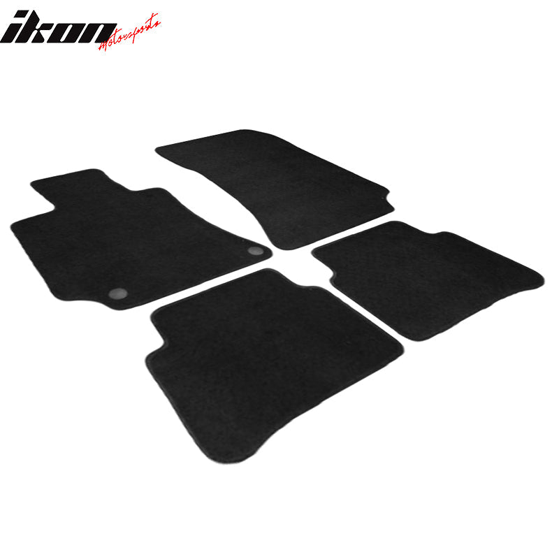 Car Floor Mat for 2010-16 Mercedes-Benz W212 E Class Black Carpet 4PC