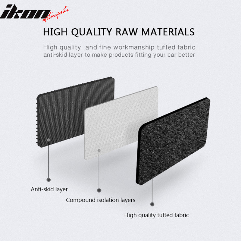 Car Floor Mat for 2010-16 Mercedes-Benz W212 E Class Black Carpet 4PC