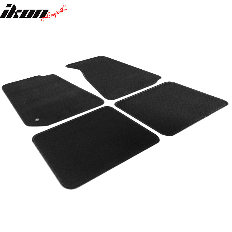 Car Floor Mat for 1994-1998 Ford Mustang Black Carpet 4PC Nylon