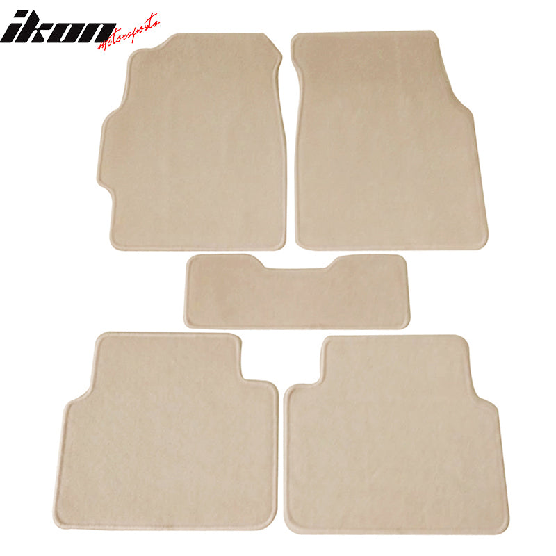 Car Floor Mat for 1994-2001 Acura Integra Beige Carpet 5PC Nylon