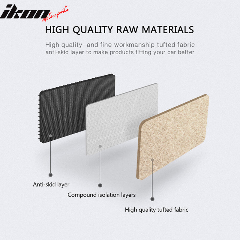 Car Floor Mat for 1994-2001 Acura Integra Beige Carpet 5PC Nylon