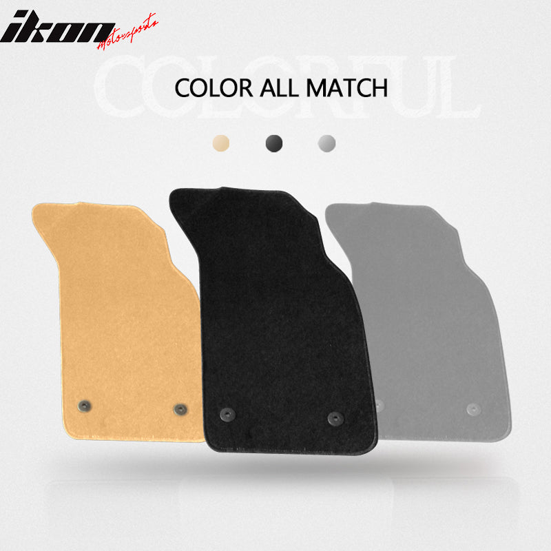 Car Floor Mat for 1996-2001 Audi A4 Black Carpet 4PC Nylon
