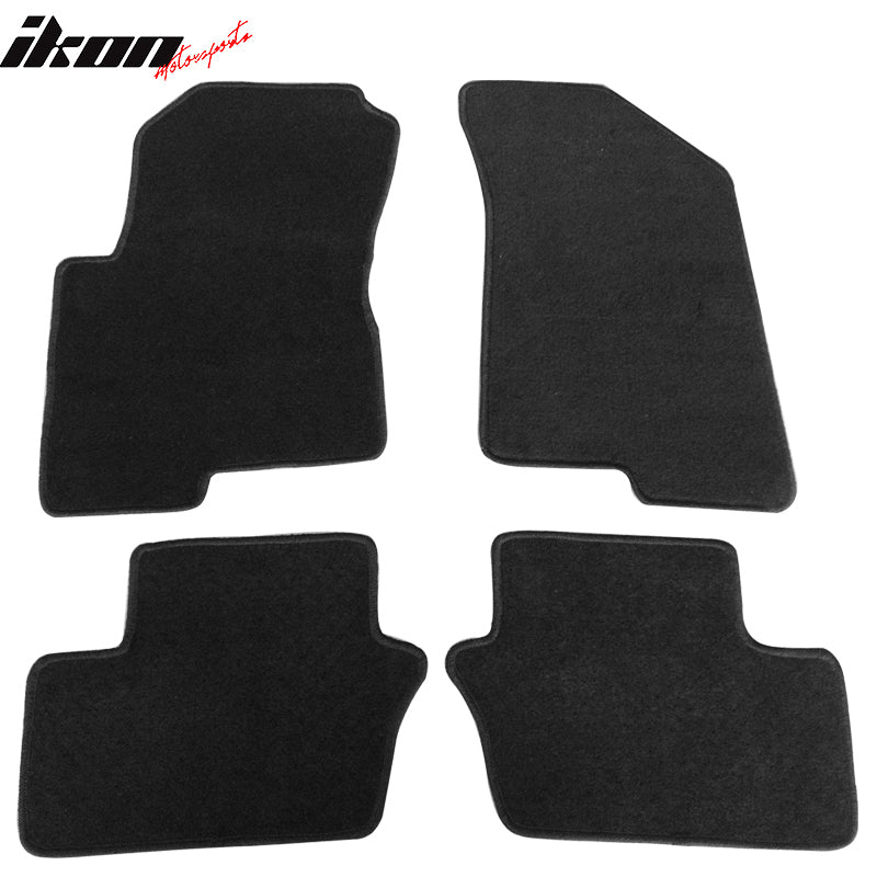 Car Floor Mat for 2007-2012 Dodge Caliber Black Carpet 4PC Nylon