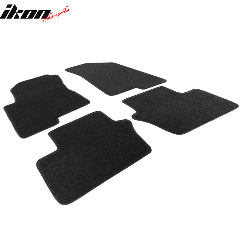 Car Floor Mat for 2007-2012 Dodge Caliber Black Carpet 4PC Nylon