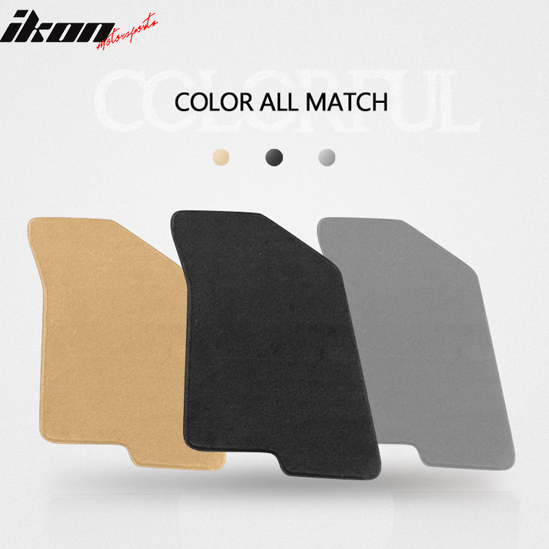 Car Floor Mat for 2007-2012 Dodge Caliber Black Carpet 4PC Nylon