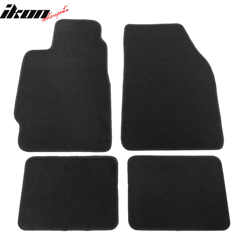 Car Floor Mat for 1988-1991 Honda CRX Civic Black Carpet 4PC Nylon