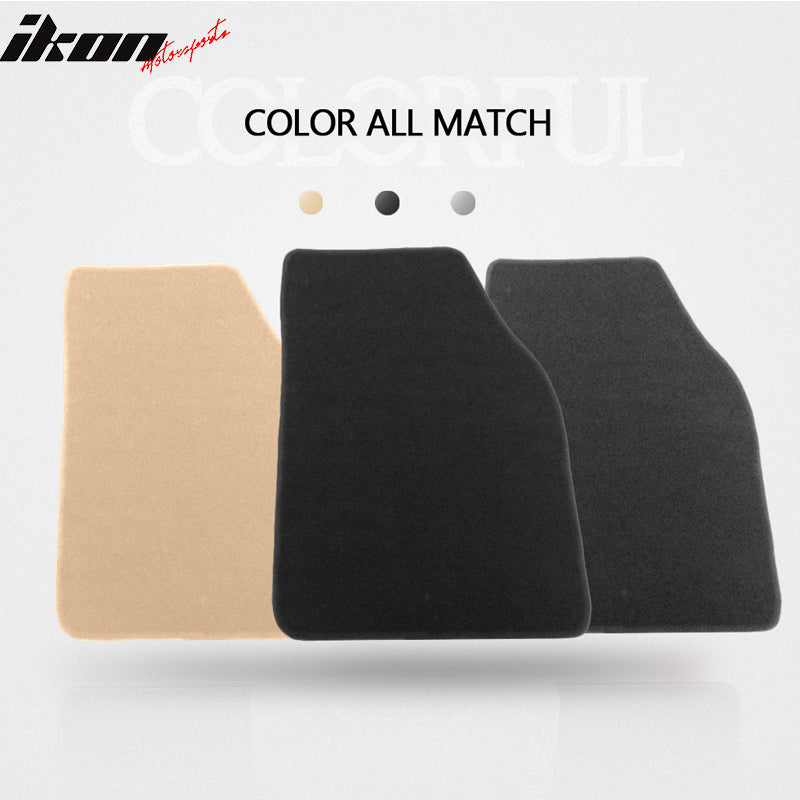 Car Floor Mat for 1988-1991 Honda CRX Civic Black Carpet 4PC Nylon