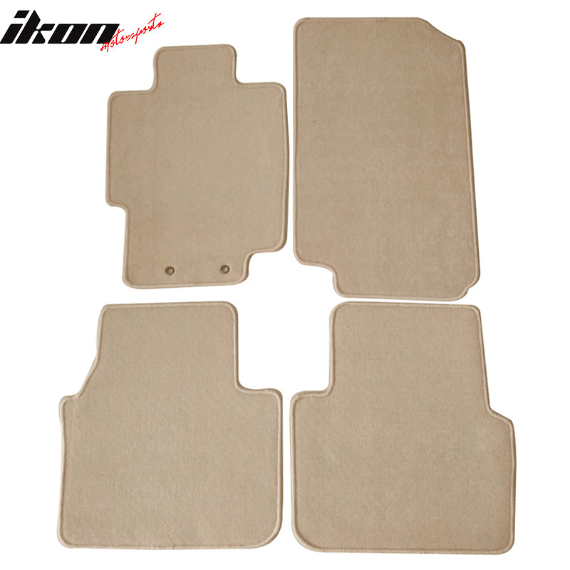 Car Floor Mat for 2004-2008 Acura TL Beige Carpet 4PC Nylon