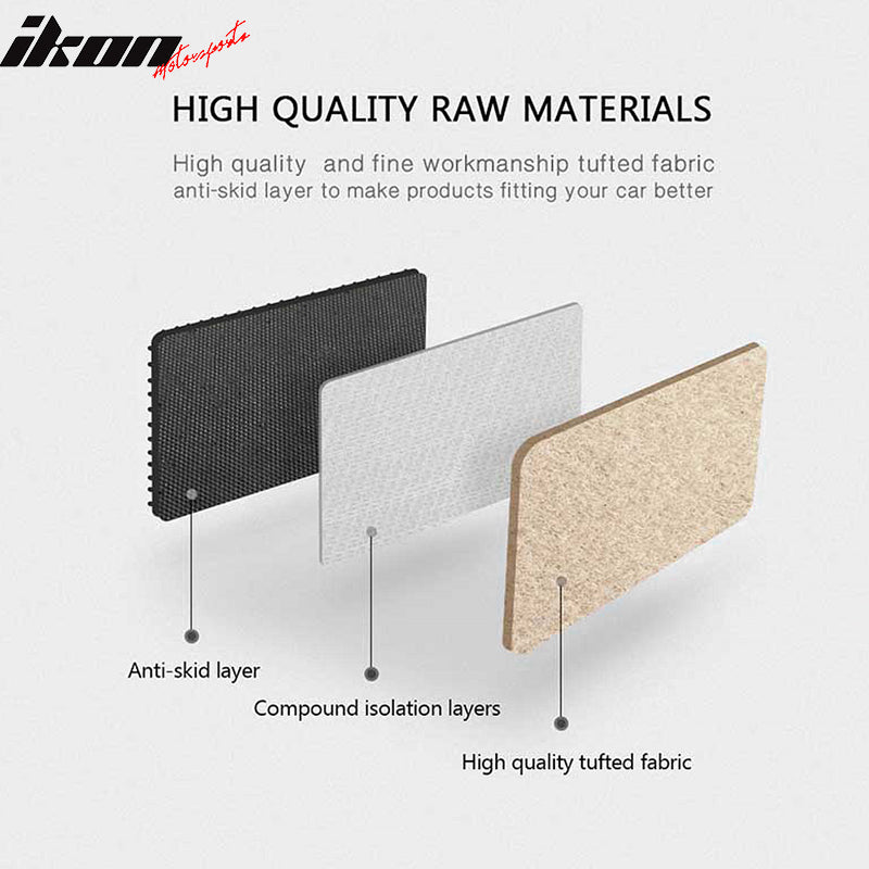 Car Floor Mat for 2004-2008 Acura TL Beige Carpet 4PC Nylon