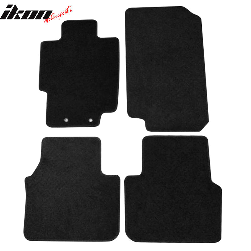 Car Floor Mat for 2004-2008 Acura TL Black Carpet 4PC Nylon