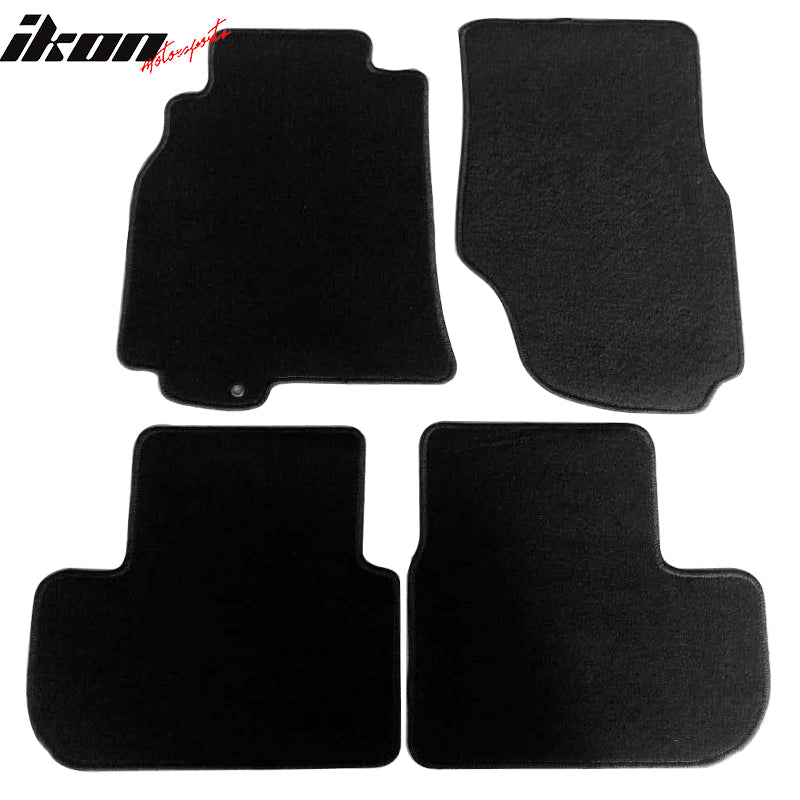 Car Floor Mat for 2003-2007 Infiniti G35 2-Door Black Carpet 4PC Nylon