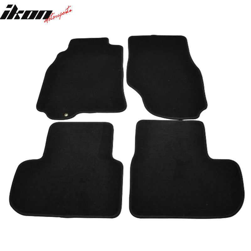 Car Floor Mat for 2003-2007 Infiniti G35 2-Door Black Carpet 4PC Nylon