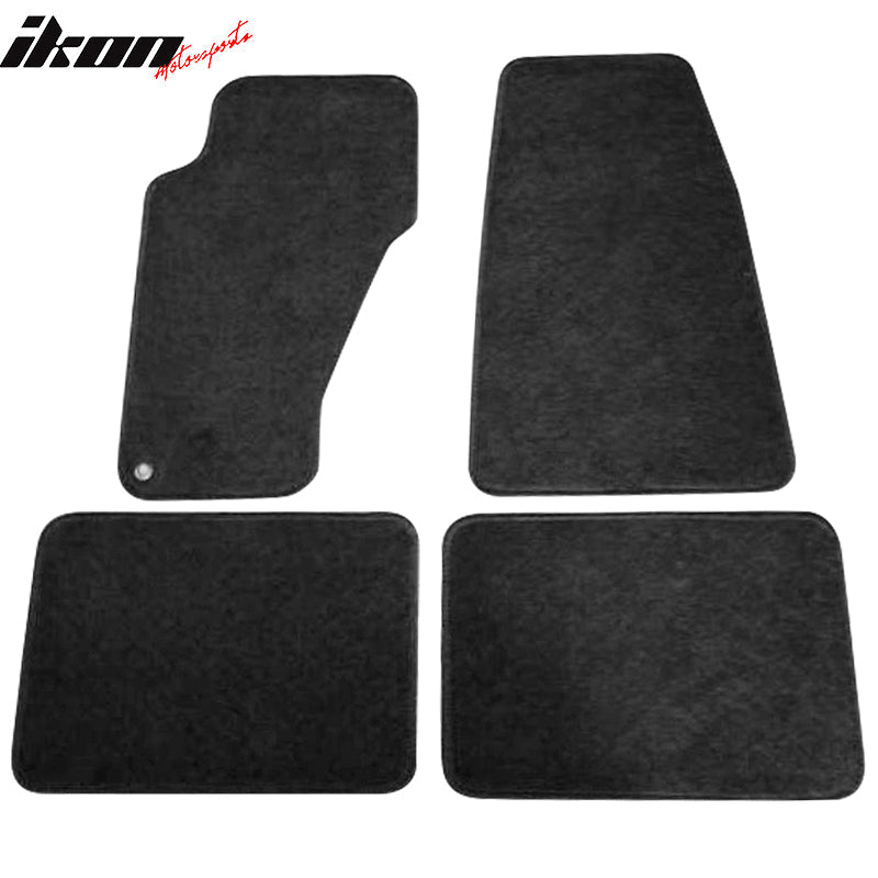 Car Floor Mat for 1999-2004 Jeep Grand Cherokee Black Carpet 4PC Nylon