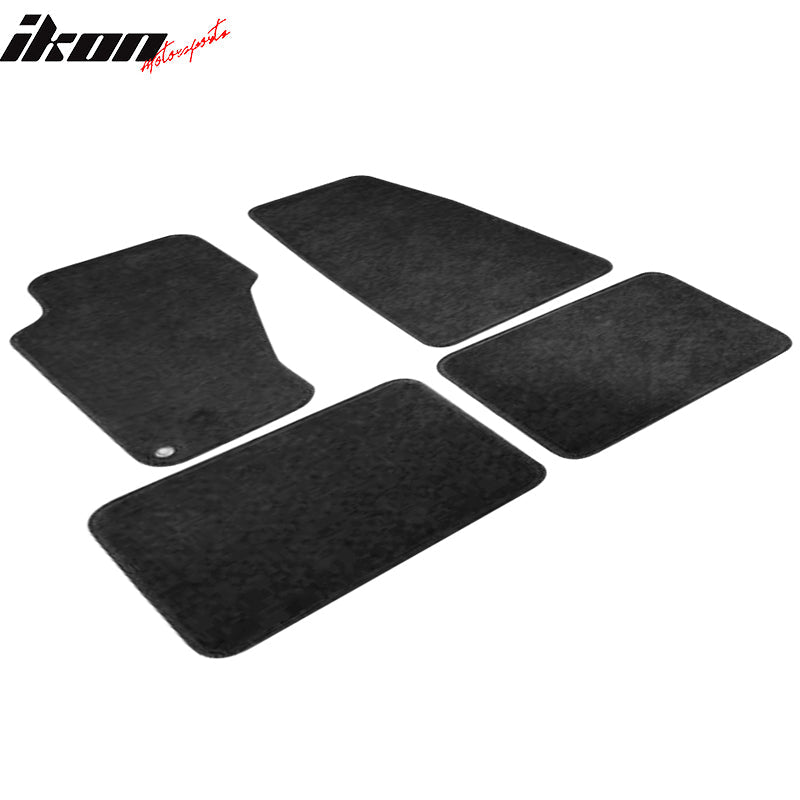 Car Floor Mat for 1999-2004 Jeep Grand Cherokee Black Carpet 4PC Nylon