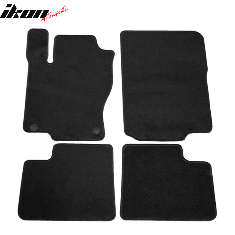 Car Floor Mat for 2012-2016 Benz ML-Class Black Nylon Carpet 4PC Set