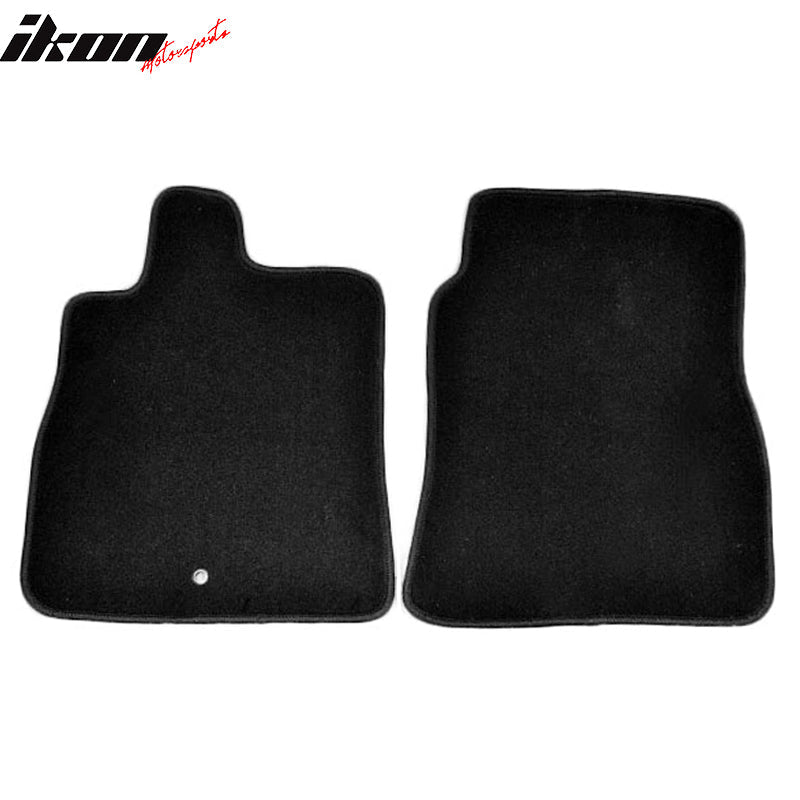 Car Floor Mat for 2006-2012 Mitsubishi Eclipse Black Carpet 2PC Nylon