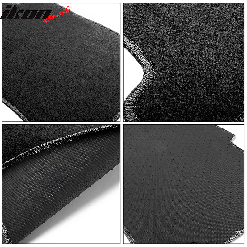 Car Floor Mat for 2006-2012 Mitsubishi Eclipse Black Carpet 2PC Nylon