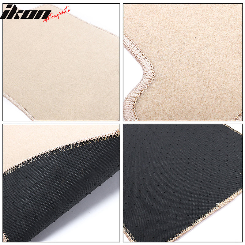 Car Floor Mat for 2007-2013 Ford Edge Beige Carpet 4PC Nylon